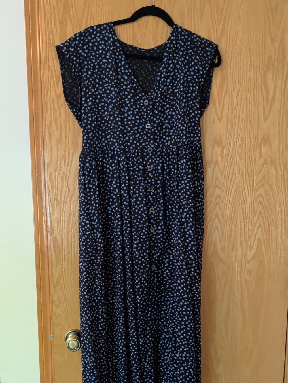 Madewell Midi Button Front Dress